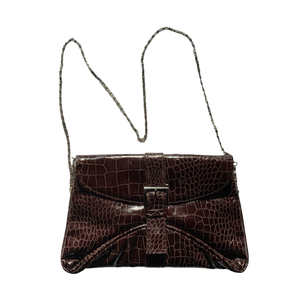 Bijoux Terner crossbody croc embossed chain strap purse, anti-pickpocketing
